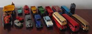 Post War Dinky Toys Transportation Farm Emergency Vehicles Cars & Police Box