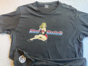 Von Dutch Men'  L T-Shirt Pin-up Girl Ltd Edition NWOT Ships 4 FREE - Picture 1 of 4