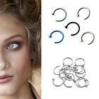 8mm Unisex Clip on Charming Nostril Hoop Non Piercing Body Jewelry Nose Ring