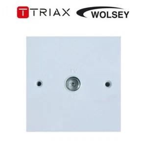 Triax Wolsey TV piastra a parete coassiale presa TV singola banda antenna TV satellitare - Foto 1 di 2