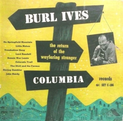 78 rpm album 4 records M / album E-:  BURL IVES - THE WAYFARING STRANGER RETURNS - Image 1 of 4