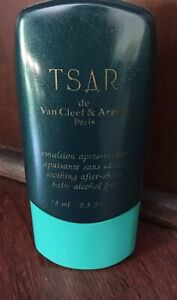 Tsar Van Cleef & Arpels 2.5 Oz Aftershave Balm New without Box