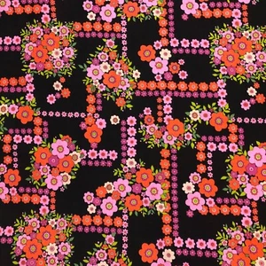 1/2 Yard Alexander Henry Ghastlie Bouquet Floral Cotton Fabric Ghastlies BTHY - Picture 1 of 4