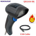 Datalogic QuickScan QD2430-BK 1D 2D Handheld Barcode Scanner Reader W/USB Cable