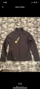 Dri Duck Women's Contour Softshell Work Jacket Black Small - Picture 1 of 5