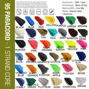 ATWOOD USA Paracord 95 AUTHENTIC 1 strand Cord 5/64" (1.75mm) all solid colours - Bild 1 von 99
