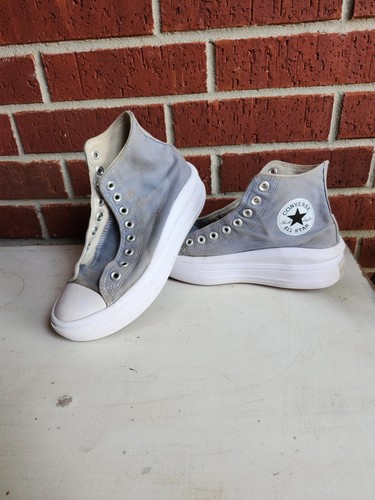 Taglia 8 Converse Chuck Taylor All Star Move Platform alte grigio fossile donna