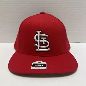 St Louis Cardinals FLAT BILL Baseball Hat Cap Genuine MLB NEW w/Tags Snapback - Picture 1 of 9