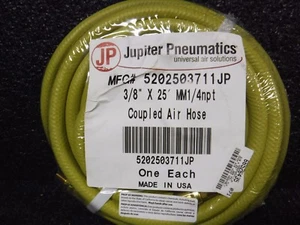 Jupiter Pneumatik - 3/8" Innendurchmesser Durchmesser, gelb, EPDM-Luft- und Mehrzweckschlauch, (MG) - Bild 1 von 3