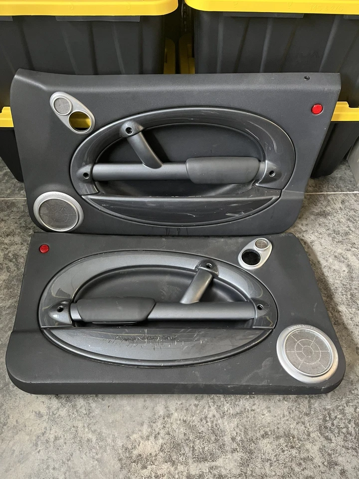 PANELES EMBELLECEDORES DE TARJETAS DE PUERTA BMW MINI COOPER S GRIS FACELIFT R50 R52 R53 2004-2006 Foto 1 de 4