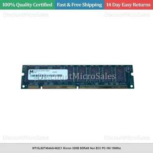 MT16LSDT464AG-662C1 Micron 32MB SDRAM Non ECC PC-100 100Mhz - Picture 1 of 1