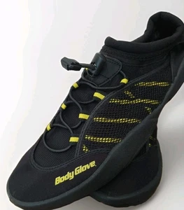 🌊Guante Corporal Para Hombre Zapatos con Cordones Agua Negro Amarillo Cordón Atlético Talla 12 - Imagen 1 de 12