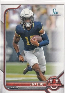 2022 BOWMAN 1ST RC JEFF SIMS FIRST ROOKIE FOOTBALL #-1616 - Picture 1 of 1
