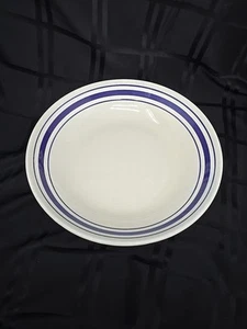 Vintage 13" PRIMULA Cobalt Blue-Striped Ceramic Serving Bowl~Pasta|Salad~ITALY - Picture 1 of 13