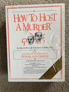 How To Host A Murder Mystery Game Power and Greede 1988 Board Game Sealed - Picture 1 of 2