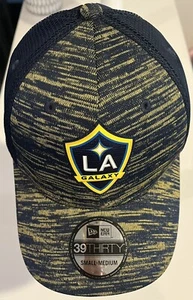 LA Galaxy Hat Cap Fitted Adult Small-Medium Blue Yellow MLS New Era 39Thirty - Picture 1 of 12