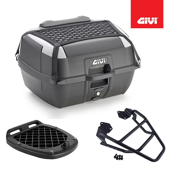 GIVI Kit Baúl Negro 45LT B45 Placa Piaggio Medley S 125 150 I-GET 2022 2023