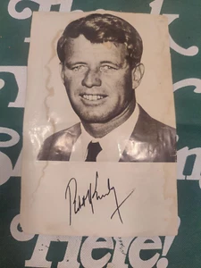 Robert F. Kennedy Signed Luncheon Flyer Photograph- NO COA- Believed authentic - Picture 1 of 6