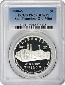 2006-S San Francisco Old Mint Silver Commemorative Dollar PR69DCAM PCGS Proof 69 - Picture 1 of 2