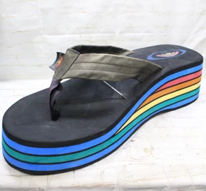 27" Giant Rainbow Sandal Display Prop Six Layer Wedge Flip Flop - Picture 1 of 12