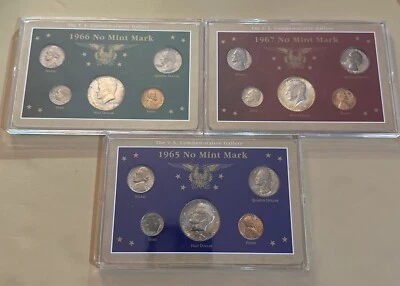 1965,1966,1967. Mint sets, No Mint Mark Circulate COIR SET - Image 1 of 4