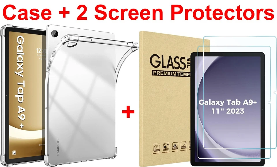 Capa protetora de tela TPU macia transparente tablet Samsung Galaxy Tab A9 Plus - Imagem 1 de 4