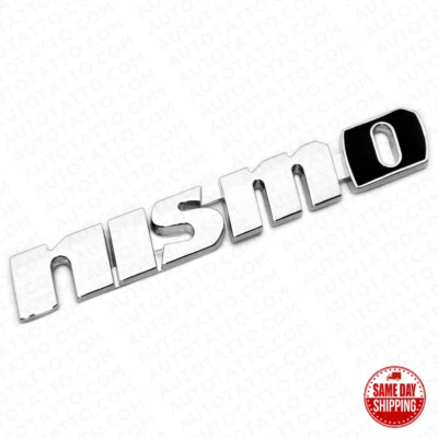 Nuevo Nismo Racing Sport Tapa Maletero Negro Emblema Trasero Logo Insignia 3D Decorar Foto 1 de 3