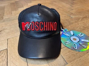 NEW Moschino H&M MTV Black Trucker Cap Hat - Picture 1 of 4