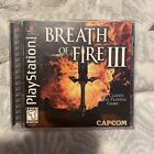 Breath Of Fire Iii Sony Playstation 1 1998 Complete In Box With Instructions