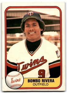 1981 Fleer Bombo Rivera . Minnesota Twins #556