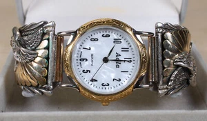 Alda Southwest Running Bear Sterling Silber Watchlet Japan Movt. X859D - Bild 1 von 9