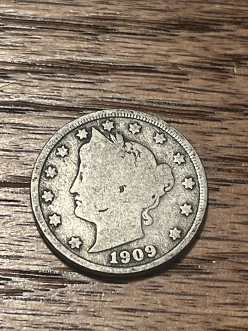 1909 Liberty Head V Nickel 5 Cents Coin Cover