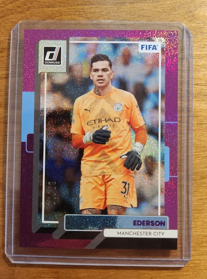 2022-23 Panini Donruss Soccer Ederson Purple Foil SP #/99 Manchester City  - Imagem 1 de 2