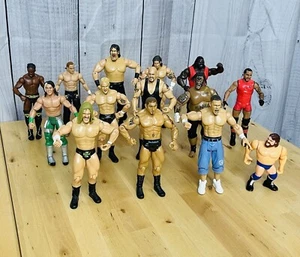 Vintage Lot 14 Wrestling Action Figures WWE WWF WCW 03-10 Jakks Pacific Mattel - Picture 1 of 12