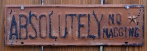 Absolutely No Nagging metal tin sign rustic vintage garage bar wall decor gift  - Picture 1 of 3