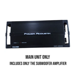 Power Acoustik RZR12500D 2500W Subwoofer Amplifier ###MAIN UNIT ONLY### - Picture 1 of 4
