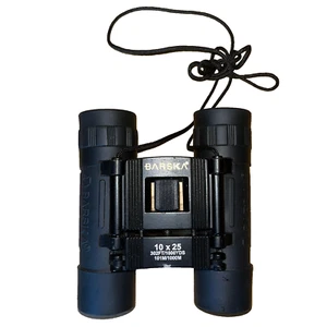 Barska Compact Water/Fog Proof Binoculars w/Neck Strap/Black 10x25 320ft/1000yds - Picture 1 of 4