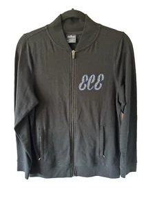 ECE Full Zip Black Bling Jacket East Celebrity Elite Cheerleading Cheer Size S - Picture 1 of 5