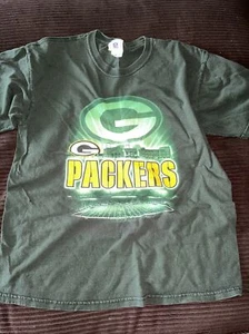 NFL Team Apparel Mens Green Graphic T Shirt - Green Bay Packers - Size L - Picture 1 of 3