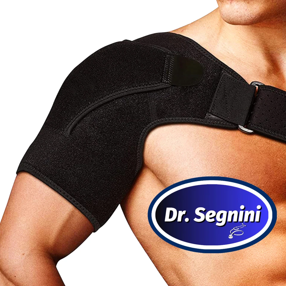 SHOULDER BRACE ROTATOR CUFF PAIN RELIEF SUPPORT ADJUSTABLE BELT SLEEVE SPRAINS✅⭐ - Image 1 of 4