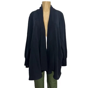 Te Verde schwarzer Cardigan Pullover vorne offen Übergröße 2X lässige Strickoberteile - Bild 1 von 22