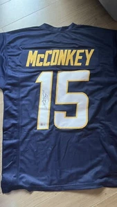 NFL LADD MCCONKEY SIGNED AUTOGRAPHED PRO STYLE CUSTOM XL JERSEY Chargers - Picture 1 of 3