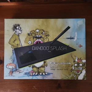 Tablette et stylo numérique WACOM BAMBOO SPLASH - DESSIN WINDOWS MAC CTL471 URRB-1 - Photo 1/3