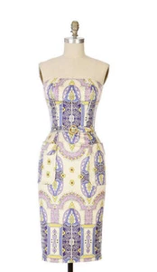 $318 NEW Anthropologie Tracy Reese Strapless Corset "Persian Thresholds Dress" 8 - Picture 1 of 10