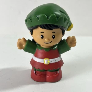 Fisher Price Little People Christmas Santa Helper Girl Elf Black Hair New - Picture 1 of 4