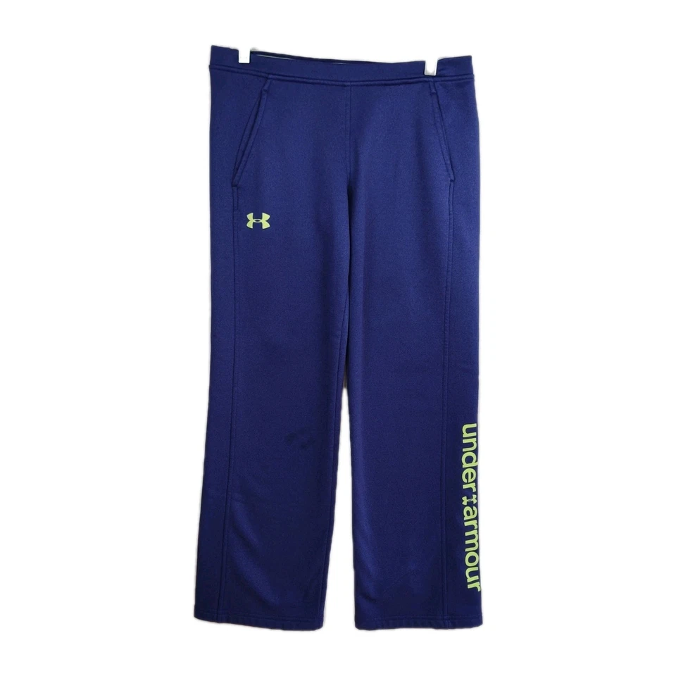 Under Armour boys' joggers, youth large, purple, straight leg, elastic waist VGC - Image 1 of 4