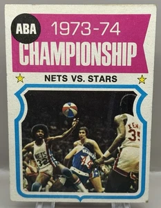 1973-74 Topps Basketball ABA Championship Series Nets Vs Stars Card #249 - Picture 1 of 2