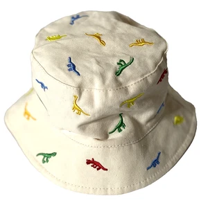 Infant Toddler Dinosaur Bucket Hat Embroidery Adjustable Cotton Sun Cap - Picture 1 of 4