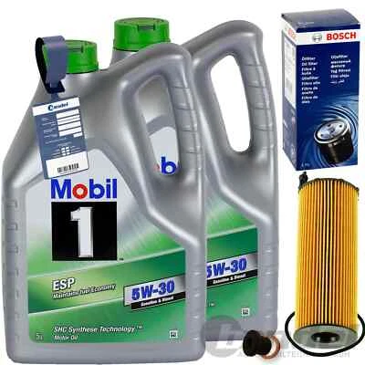 BOSCH ÖLFILTER +10L MOBIL 5W30 ÖL passend für VW TOUAREG PORSCHE CAYENNE AUDI Q7