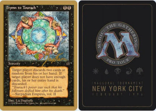 Hymn to Tourach (Circle) George Baxter - 1996 ~ Lightly Played Pro Tour C MTG Ma - Image 1 of 1